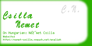 csilla nemet business card